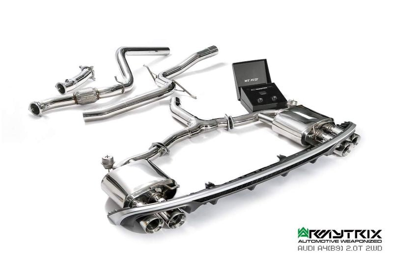Audi A4 B9 2.0 TFSI Sedan/Avant (2WD) (2016-Present) - Valvetronic Exhaust System - Armytrix Exhausts