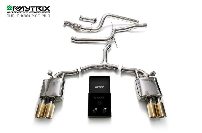 Audi A4 B9 2.0 TFSI Sedan/Avant (2WD) (2016-Present) - Valvetronic Exhaust System - Armytrix Exhausts