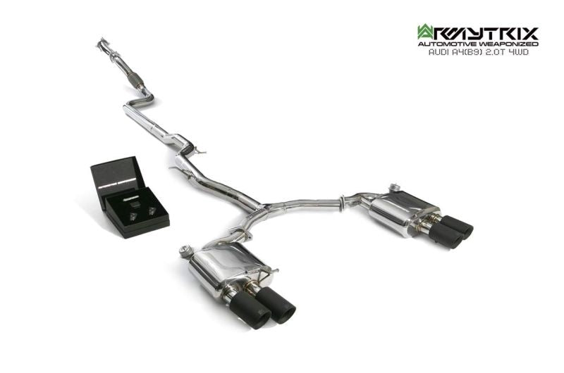 Système d'échappement Valvetronic Armytrix pour Audi A4 B9 2.0 TFSI Berline/Avant (4x4) (2016-présent)