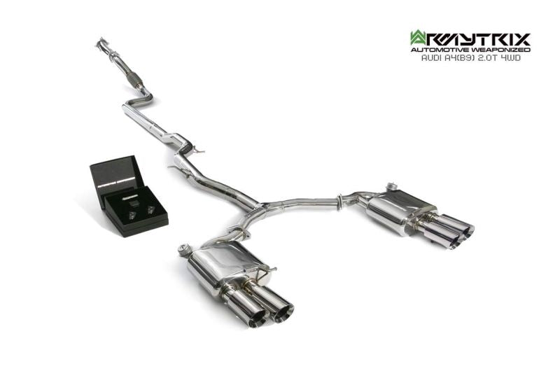 Système d'échappement Valvetronic Armytrix pour Audi A4 B9 2.0 TFSI Berline/Avant (4x4) (2016-présent)