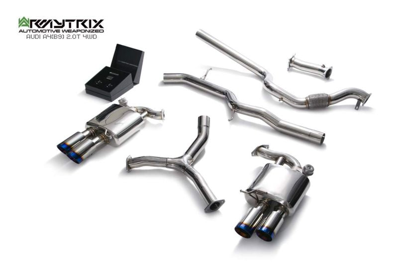 Système d'échappement Valvetronic Armytrix pour Audi A4 B9 2.0 TFSI Berline/Avant (4x4) (2016-présent)
