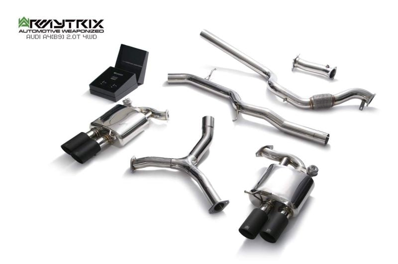Système d'échappement Valvetronic Armytrix pour Audi A4 B9 2.0 TFSI Berline/Avant (4x4) (2016-présent)