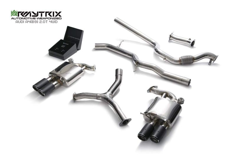 Système d'échappement Valvetronic Armytrix pour Audi A4 B9 2.0 TFSI Berline/Avant (4x4) (2016-présent)