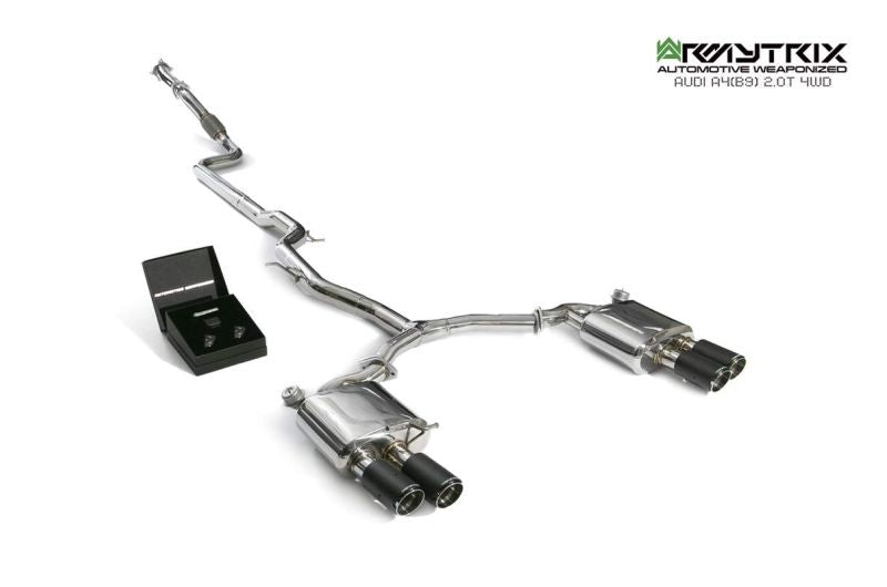 Système d'échappement Valvetronic Armytrix pour Audi A4 B9 2.0 TFSI Berline/Avant (4x4) (2016-présent)