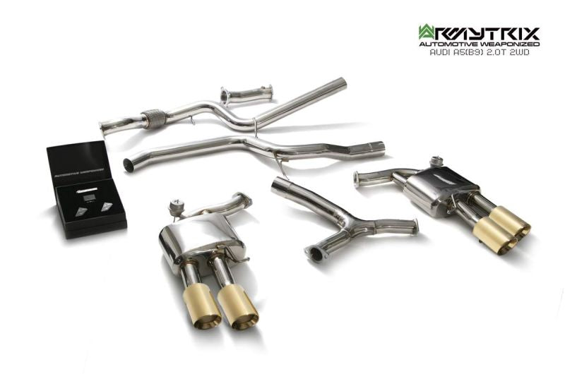 Audi A5 B9 2.0 TFSI Sportback 2WD (2016-present) - Valvetronic Exhaust System - Armytrix Exhausts