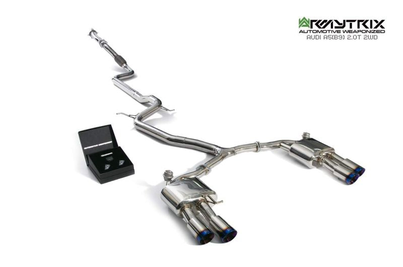 Système d'échappement Valvetronic Armytrix pour Audi A5 B9 2.0 TFSI Coupé 2WD (2016-présent)