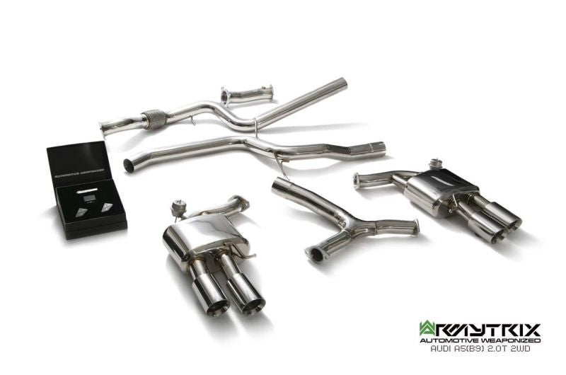 Système d'échappement Valvetronic Armytrix pour Audi A5 B9 2.0 TFSI Coupé 2WD (2016-présent)