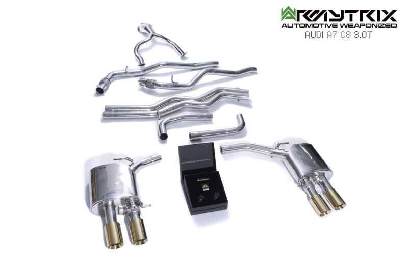 Système d'échappement Valvetronic Armytrix pour Audi A6 C8 55 TFSI (2018-présent)