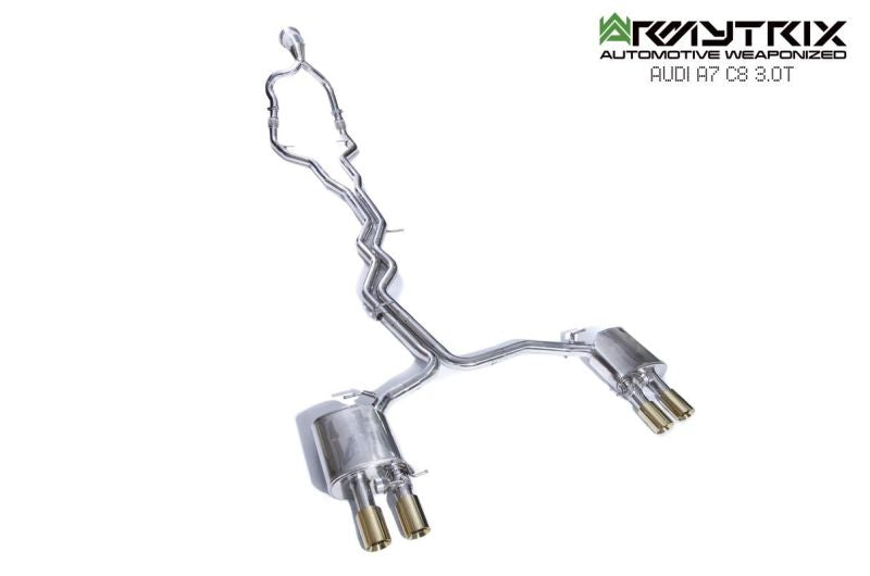 Système d'échappement Valvetronic Armytrix pour Audi A6 C8 55 TFSI (2018-présent)