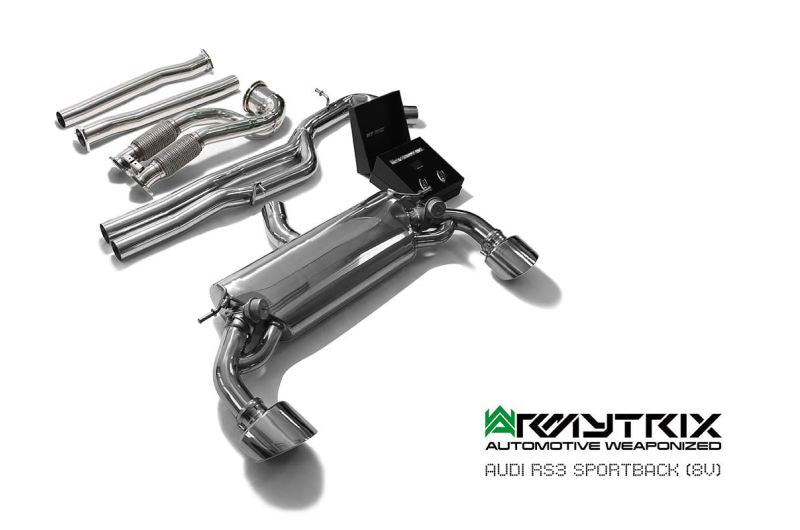 Audi RS3 8V Sportback (2015-2016) valvetronic exhaust system - Armytrix Exhausts