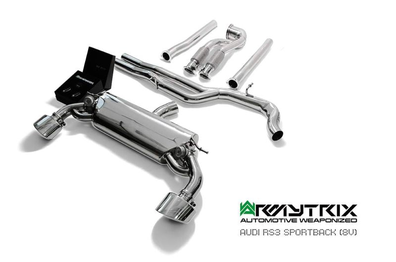 Audi RS3 8V Sportback (2015-2016) valvetronic exhaust system - Armytrix Exhausts