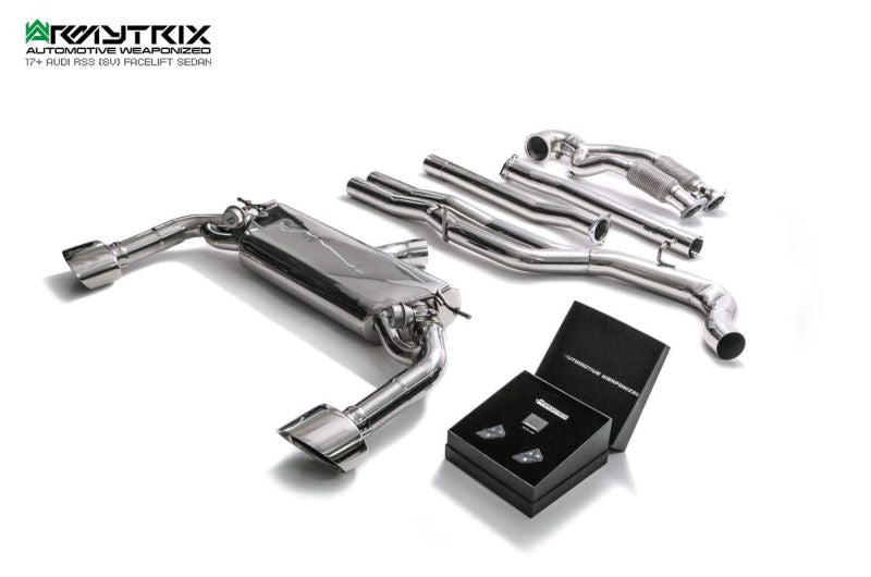 Audi RS3 8V Sedan Non-OPF (2017-2020) valvetronic exhaust system - Armytrix Exhausts