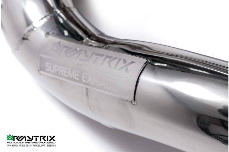 Audi RS3 8V Sedan Non-OPF (2017-2020) valvetronic exhaust system - Armytrix Exhausts