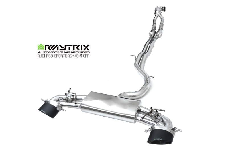 Audi RS3 8Y Sportback (2020-Present) - Mid-Pipe + Valvetronic Muffler - Armytrix Exhausts