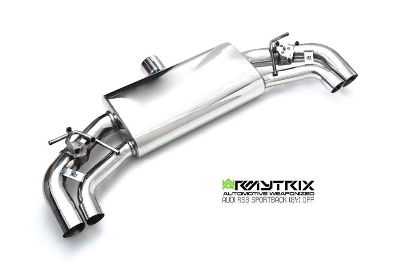 Audi RS3 8Y Sportback (2020-Present) - Mid-Pipe + Valvetronic Muffler - Armytrix Exhausts