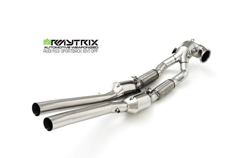 Audi RS3 8Y Sportback (2020-Present) - Mid-Pipe + Valvetronic Muffler - Armytrix Exhausts
