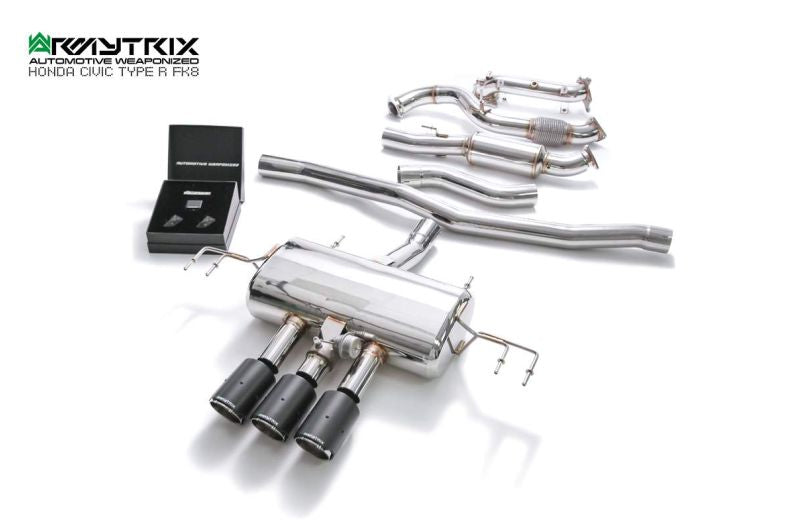 Tuyau de descente de catalyseur sport à revêtement céramique Armytrix avec convertisseur catalytique 200 cpsi pour Honda Civic Type-R FK8 (2017-2022)