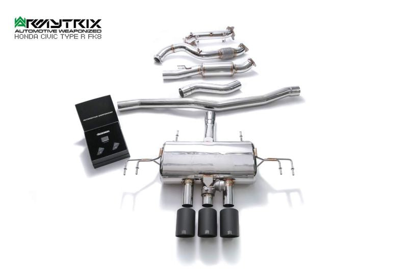 Tuyau de descente de catalyseur sport à revêtement céramique Armytrix avec convertisseur catalytique 200 cpsi pour Honda Civic Type-R FK8 (2017-2022)