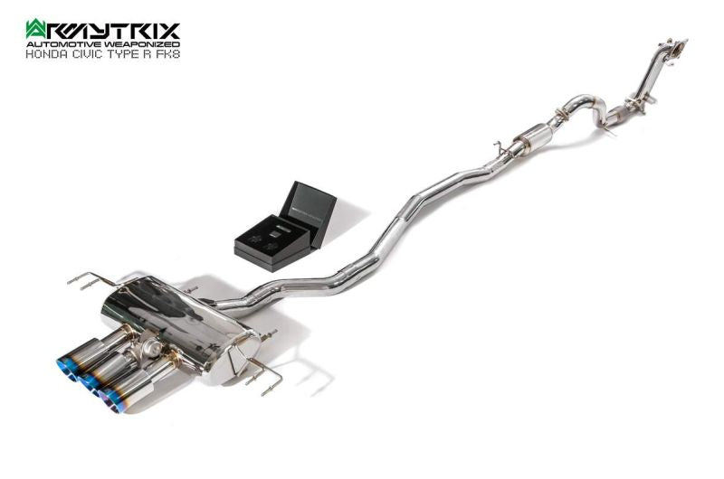Tuyau de descente de catalyseur sport à revêtement céramique Armytrix avec convertisseur catalytique 200 cpsi pour Honda Civic Type-R FK8 (2017-2022)