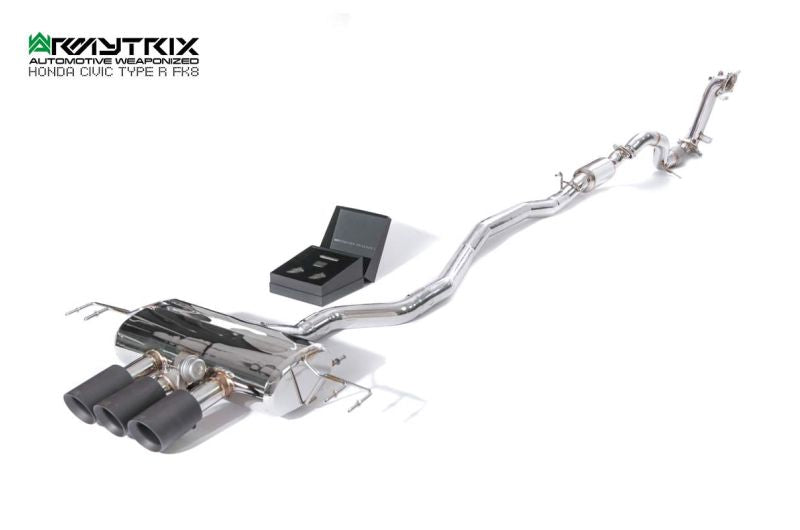 Tuyau de descente de catalyseur sport à revêtement céramique Armytrix avec convertisseur catalytique 200 cpsi pour Honda Civic Type-R FK8 (2017-2022)