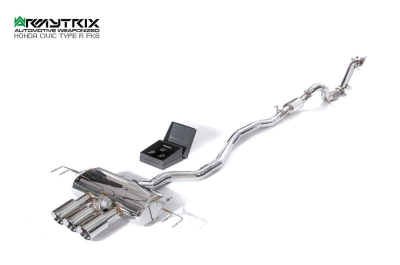 Tuyau de descente de catalyseur sport à revêtement céramique Armytrix avec convertisseur catalytique 200 cpsi pour Honda Civic Type-R FK8 (2017-2022)