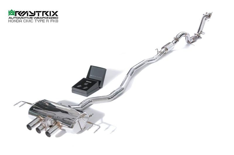 Tuyau de descente de catalyseur sport à revêtement céramique Armytrix avec convertisseur catalytique 200 cpsi pour Honda Civic Type-R FK8 (2017-2022)