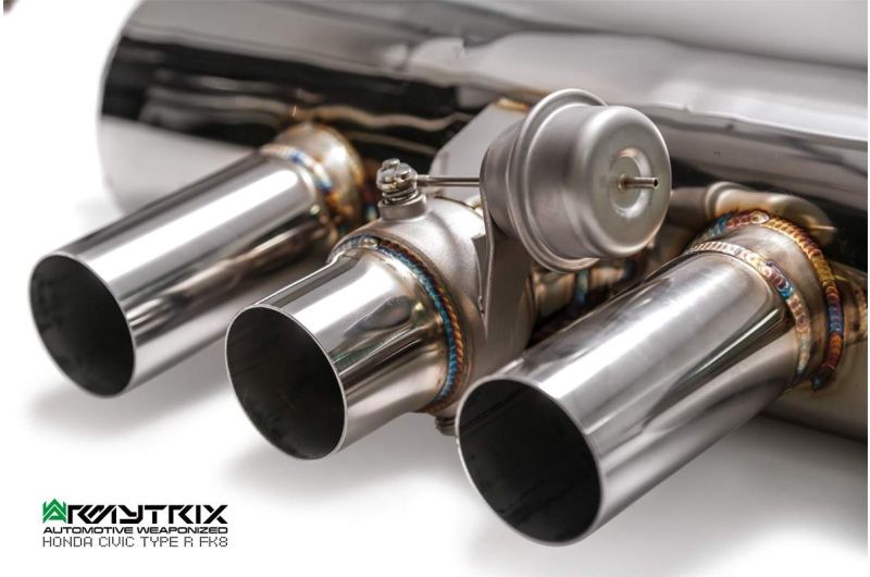 Tuyau de descente de catalyseur sport à revêtement céramique Armytrix avec convertisseur catalytique 200 cpsi pour Honda Civic Type-R FK8 (2017-2022)