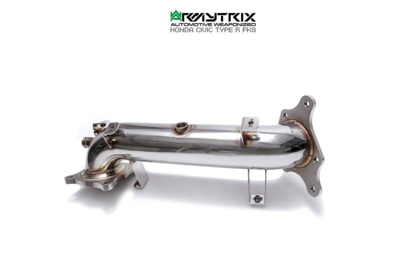 Tuyau de descente de catalyseur sport à revêtement céramique Armytrix avec convertisseur catalytique 200 cpsi pour Honda Civic Type-R FK8 (2017-2022)