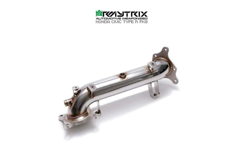 Tuyau de descente de catalyseur sport à revêtement céramique Armytrix avec convertisseur catalytique 200 cpsi pour Honda Civic Type-R FK8 (2017-2022)