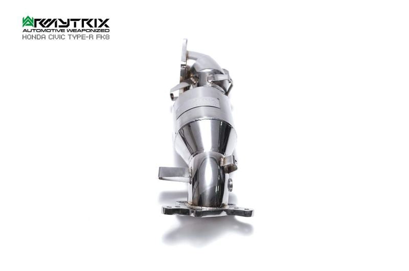 Tuyau de descente de catalyseur sport à revêtement céramique Armytrix avec convertisseur catalytique 200 cpsi pour Honda Civic Type-R FK8 (2017-2022)