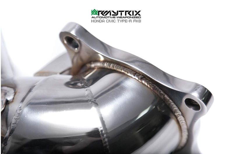 Tuyau de descente de catalyseur sport à revêtement céramique Armytrix avec convertisseur catalytique 200 cpsi pour Honda Civic Type-R FK8 (2017-2022)