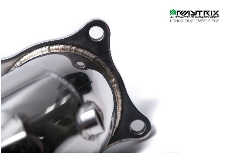 Tuyau de descente de catalyseur sport à revêtement céramique Armytrix avec convertisseur catalytique 200 cpsi pour Honda Civic Type-R FK8 (2017-2022)