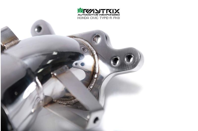 Tuyau de descente de catalyseur sport à revêtement céramique Armytrix avec convertisseur catalytique 200 cpsi pour Honda Civic Type-R FK8 (2017-2022)