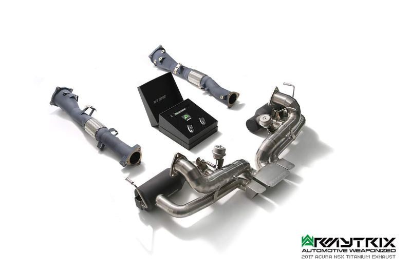 Tuyau d'échappement haute performance à revêtement céramique Armytrix avec simulateur de catalyseur pour Honda (Acura) NSX MK2 (2016-présent)