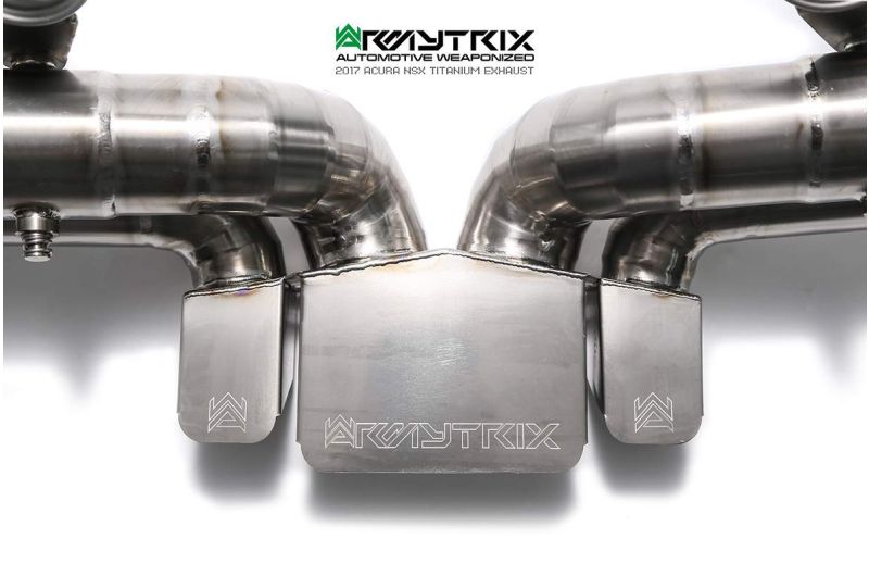 Tuyau d'échappement haute performance à revêtement céramique Armytrix avec simulateur de catalyseur pour Honda (Acura) NSX MK2 (2016-présent)