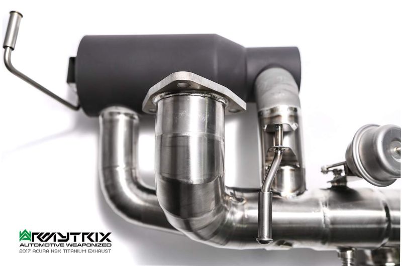 Tuyau d'échappement haute performance à revêtement céramique Armytrix avec simulateur de catalyseur pour Honda (Acura) NSX MK2 (2016-présent)
