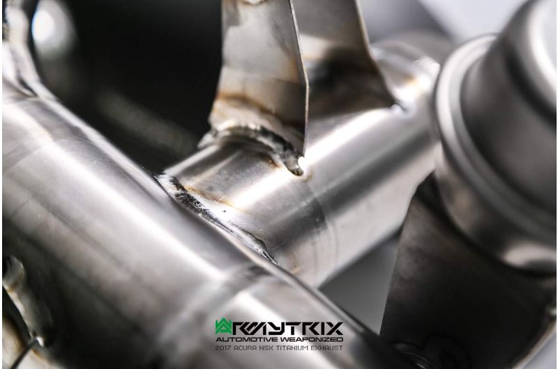 Tuyau d'échappement haute performance à revêtement céramique Armytrix avec simulateur de catalyseur pour Honda (Acura) NSX MK2 (2016-présent)