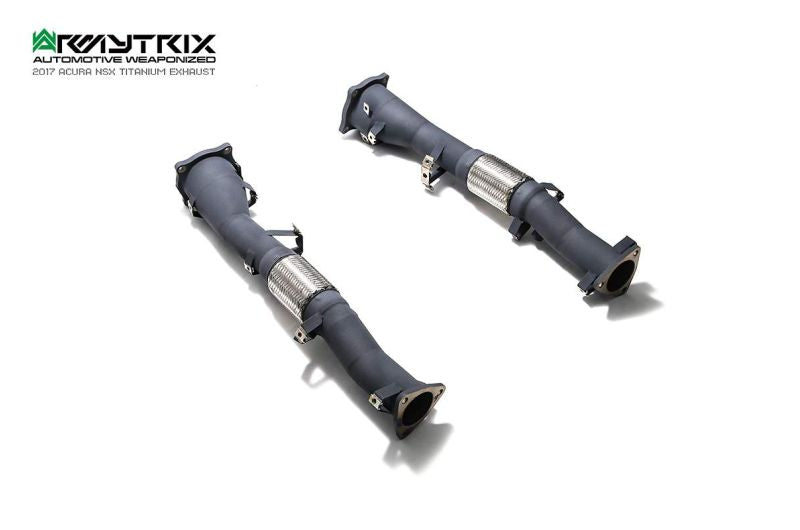 Tuyau d'échappement haute performance à revêtement céramique Armytrix avec simulateur de catalyseur pour Honda (Acura) NSX MK2 (2016-présent)