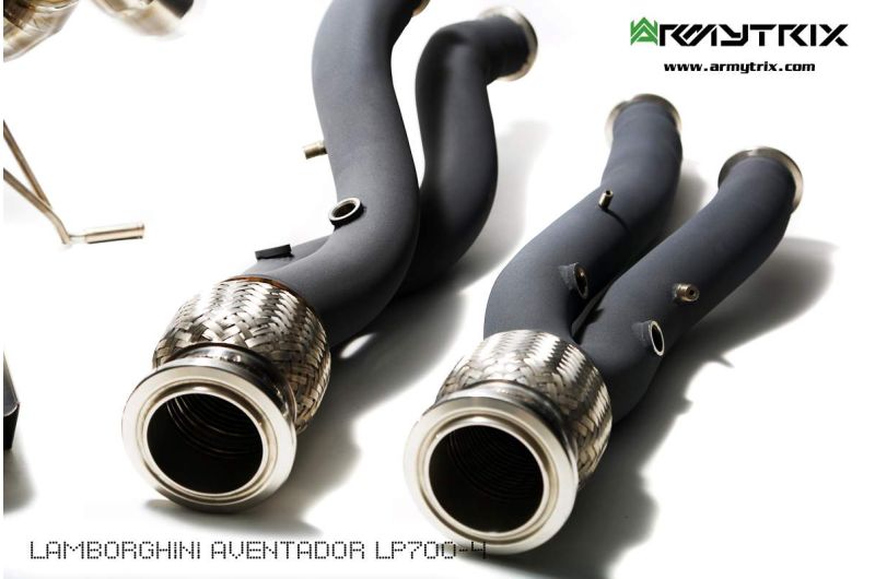 Tuyau d'échappement haute performance à revêtement céramique Armytrix avec simulateur de catalyseur pour Lamborghini Aventador LP700-4 / LP720-4 (2011-2017)