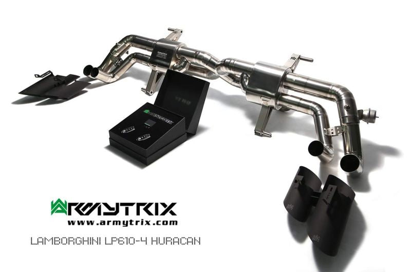 Tuyau d'échappement haute performance à revêtement céramique Armytrix avec simulateur de catalyseur pour Lamborghini Aventador LP700-4 / LP720-4 (2011-2017)
