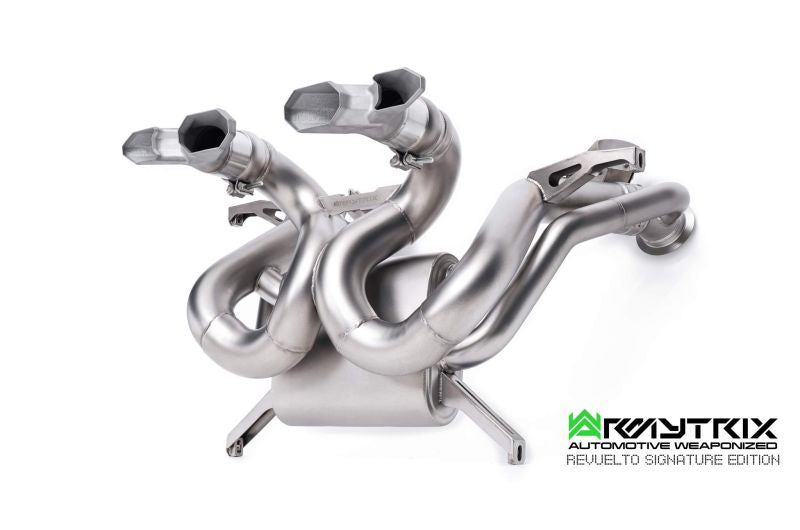 Tuyaux de catalyseur sport Armytrix à revêtement céramique 200 cpsi avec simulateurs de catalyseur pour Lamborghini Revuelto 6.5 L L545 V12 hybride (2024-présent)