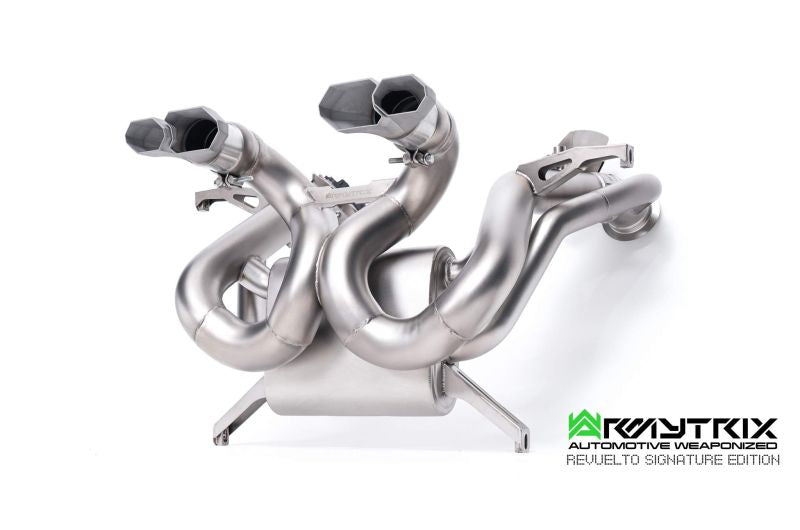 Tuyaux de catalyseur sport Armytrix à revêtement céramique 200 cpsi avec simulateurs de catalyseur pour Lamborghini Revuelto 6.5 L L545 V12 hybride (2024-présent)