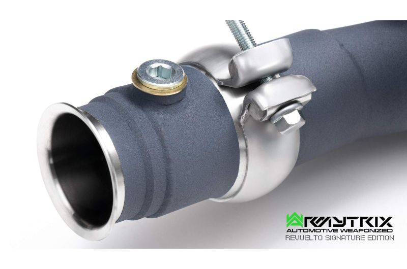 Tuyaux de catalyseur sport Armytrix à revêtement céramique 200 cpsi avec simulateurs de catalyseur pour Lamborghini Revuelto 6.5 L L545 V12 hybride (2024-présent)