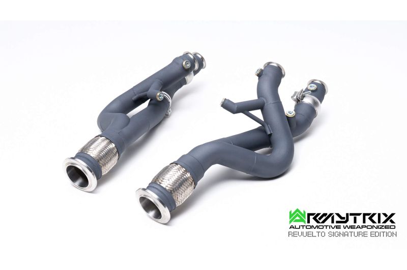 Tuyaux de catalyseur sport Armytrix à revêtement céramique 200 cpsi avec simulateurs de catalyseur pour Lamborghini Revuelto 6.5 L L545 V12 hybride (2024-présent)