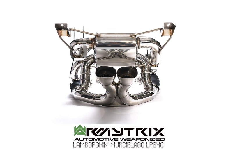 Tuyau d'échappement Valvetronic décatalysé à revêtement céramique Armytrix avec simulateur de catalyseur pour Lamborghini Murcielago LP640 (2006-2010)