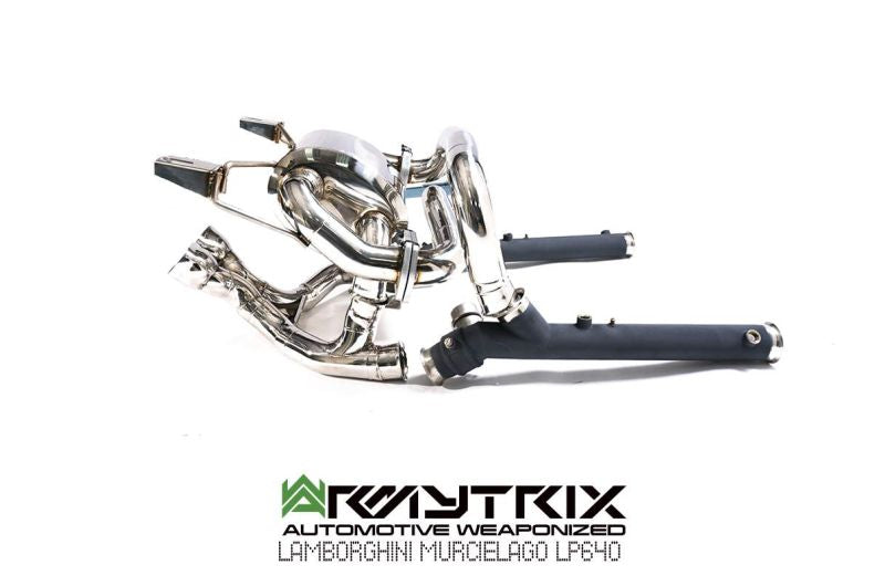 Tuyau d'échappement Valvetronic décatalysé à revêtement céramique Armytrix avec simulateur de catalyseur pour Lamborghini Murcielago LP640 (2006-2010)