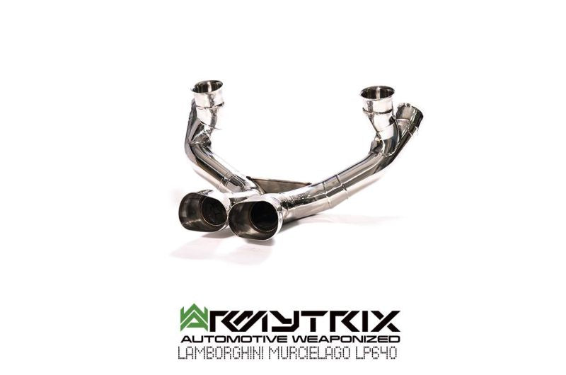 Tuyau d'échappement Valvetronic décatalysé à revêtement céramique Armytrix avec simulateur de catalyseur pour Lamborghini Murcielago LP640 (2006-2010)