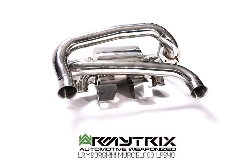 Tuyau d'échappement Valvetronic décatalysé à revêtement céramique Armytrix avec simulateur de catalyseur pour Lamborghini Murcielago LP640 (2006-2010)