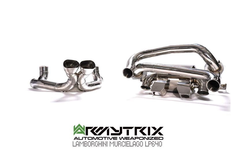 Tuyau d'échappement Valvetronic décatalysé à revêtement céramique Armytrix avec simulateur de catalyseur pour Lamborghini Murcielago LP640 (2006-2010)