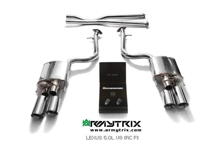 Tuyau d'échappement Valved décatalysé à revêtement céramique Armytrix avec simulateur de catalyseur pour Lamborghini Murcielago LP640 (2006-2010)